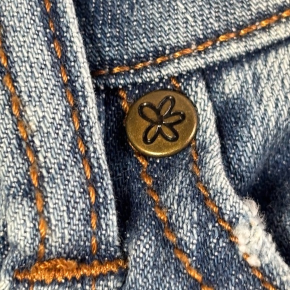 MATILDA JANE Just Imagine Taylor Straight Leg Floral Cuff Jean Size 8 - Picture 13 of 14